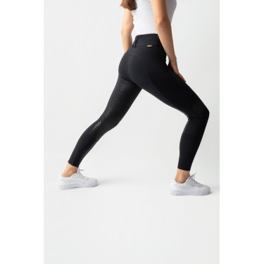 Calça Horze Grand Prix Pro com culote integral feminino Marinho escuro Azul