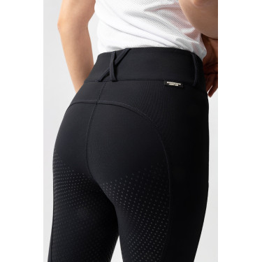 Calça Horze Grand Prix Pro com culote integral feminino Marinho escuro Azul