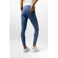 Calça Horze Carolyn denim fullgrip feminina Denim claro Azul