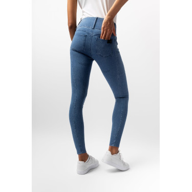 Calça Horze Carolyn denim fullgrip feminina