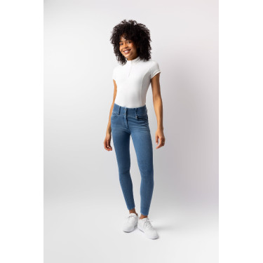 Calça Horze Carolyn denim fullgrip feminina