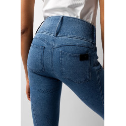 Calça Horze Carolyn denim fullgrip feminina