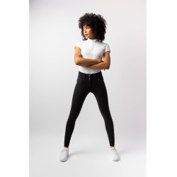 Calça Horze Carolyn denim fullgrip feminina Preto