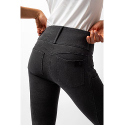 Calça Horze Carolyn denim fullgrip feminina Preto
