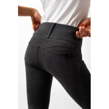 Calça Horze Carolyn denim fullgrip feminina Preto