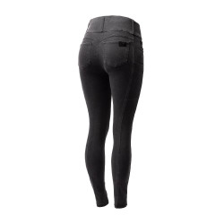Calça Horze Carolyn denim fullgrip feminina Preto