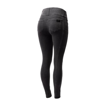 Calça Horze Carolyn denim fullgrip feminina Preto
