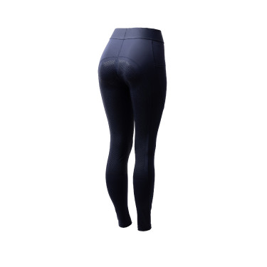 Legging de equitação Horze Maia com fundo completo feminino Abertura Azul-marinho Legging de equitação Horze Maia com fundo completo feminino Abertura Azul-marinho
