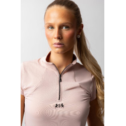 Camiseta de treino B Vertigo Joelle de manga curta para mulher Rosa sépia Camiseta de treino B Vertigo Joelle de manga curta para mulher Rosa sépia