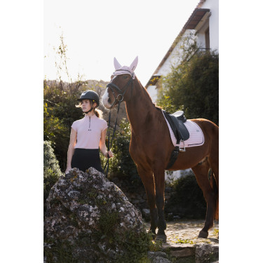 Camiseta de treino B Vertigo Joelle de manga curta para mulher Rosa sépia Camiseta de treino B Vertigo Joelle de manga curta para mulher Rosa sépia