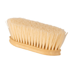 Escova dura Wooden Classic Medium Grooming Deluxe Natural Castanho