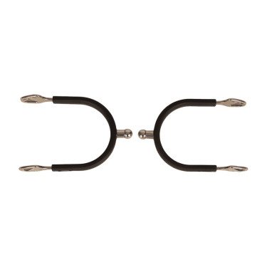 Esporas de bola em aço com borracha Velari Aço inoxidável