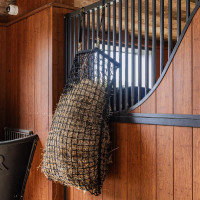 Rede de feno quadrada com auxílio de enchimento Grooming Deluxe Preto Rede de feno quadrada com auxílio de enchimento Grooming Deluxe Preto