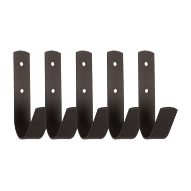 Porta-bridão em kit com 5 unidades, preto fosco, Grooming Deluxe Preto Porta-bridão em kit com 5 unidades, preto fosco, Grooming Deluxe Preto