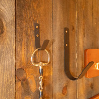 Porta-bridão em kit com 5 unidades, preto fosco, Grooming Deluxe Preto