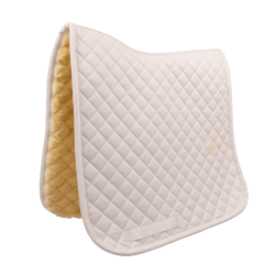 Manta de sela em pele de carneiro Skin Friendly Diamond Dressage Kentucky Branco