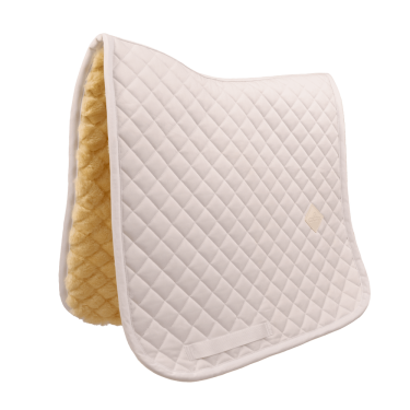 Manta de sela em pele de carneiro Skin Friendly Diamond Dressage Kentucky Branco