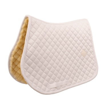 Manta de sela em pele de carneiro Skin Friendly Diamond Jumping Kentucky Branco