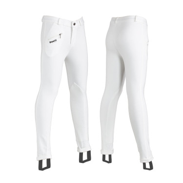 Calças jodhpurs Daslö infantil 4 estações branco Branco