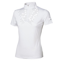 Polo de concurso Tattini feminino tempestade de cristal Branco