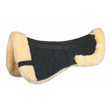 Amortecedor de carneiro verdadeiro Estilo HKM Natureza Bege Amortecedor de carneiro verdadeiro Estilo HKM Natureza Bege