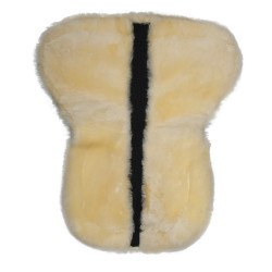 Amortecedor de carneiro verdadeiro Estilo HKM Natureza Bege Amortecedor de carneiro verdadeiro Estilo HKM Natureza Bege