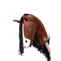 Cavalo de Pau HKM Professional Slim Line Castanho / branco