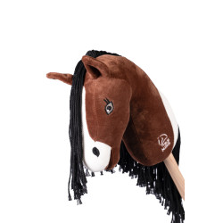 Cavalo de Pau HKM Professional Slim Line Castanho / branco