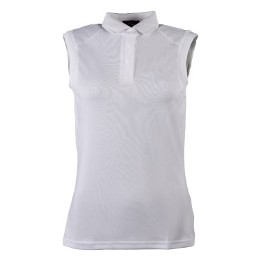 Polo feminino sem mangas Catherine HKM Branco