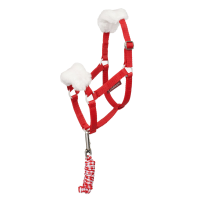 Corda de condução e cabresto Hobby Horse LeMieux de Natal vermelho Vermelho
