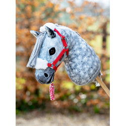 Corda de condução e cabresto Hobby Horse LeMieux de Natal vermelho Vermelho