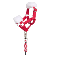 Corda de condução e cabresto Toy Pony LeMieux de Natal Vermelho