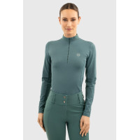 Polo Técnico Harcour Tess feminino Pavão Azul