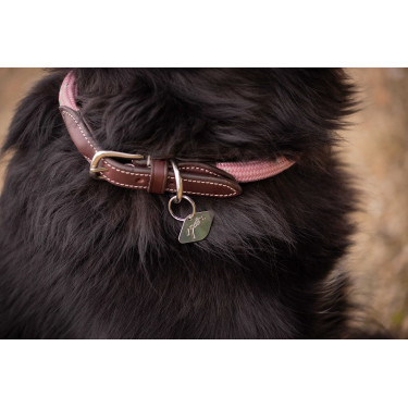 Coleira para cão Penelope Billie Rosa / lurex Coleira para cão Penelope Billie Rosa / lurex