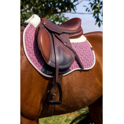 Almofada de sela Equithème Dinard Rosa velho