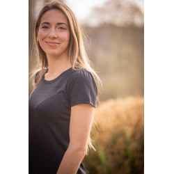 Camiseta Pénélope Techty de mangas curtas Cinzento