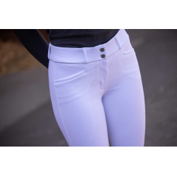 Calça de equitação Pénélope Majestic Branco Calça de equitação Pénélope Majestic Branco