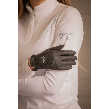 Luvas de equitação Pénélope Lyoni Preto