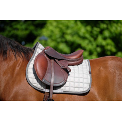 Almofada de sela Equithème Chic Cinza claro Cinzento Almofada de sela Equithème Chic Cinza claro Cinzento