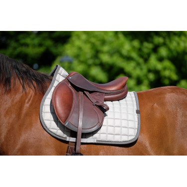 Almofada de sela Equithème Chic Cinza claro Cinzento Almofada de sela Equithème Chic Cinza claro Cinzento