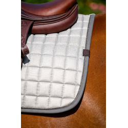 Almofada de sela Equithème Chic Cinza claro Cinzento Almofada de sela Equithème Chic Cinza claro Cinzento
