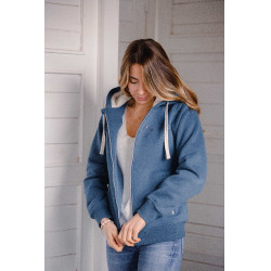 Sweat Pénélope Tressy Denim Azul