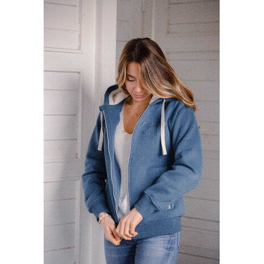 Sweat Pénélope Tressy Denim Azul