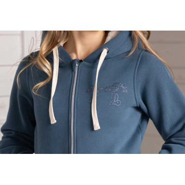 Sweat Pénélope Tressy Denim Azul