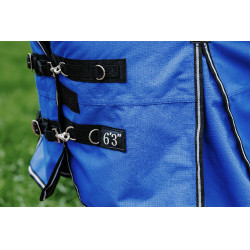 Cobertura Equithème Tyrex Aisance 1200D Pescoço Alto Azul royal Cobertura Equithème Tyrex Aisance 1200D Pescoço Alto Azul royal