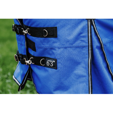 Cobertura Equithème Tyrex Aisance 1200D Pescoço Alto Azul royal Cobertura Equithème Tyrex Aisance 1200D Pescoço Alto Azul royal