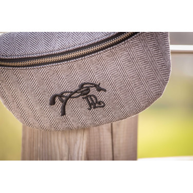 Bolsa de cintura Pénélope Chevron Preto