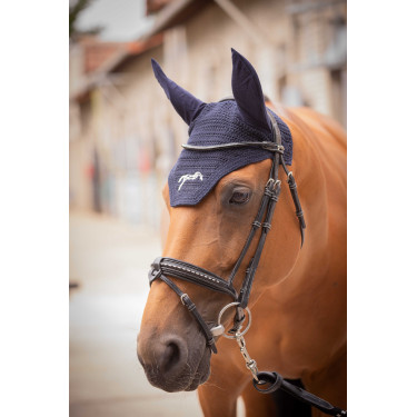 Touca para cavalos Pénélope Algodão Marinho Azul-marinho