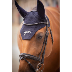 Touca para cavalos Pénélope Algodão Marinho Azul-marinho