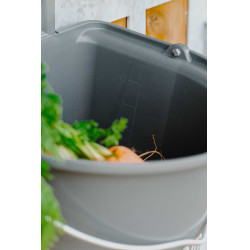 Comedouro Hippotonic com ganchos e alça Cinza escuro Cinzento